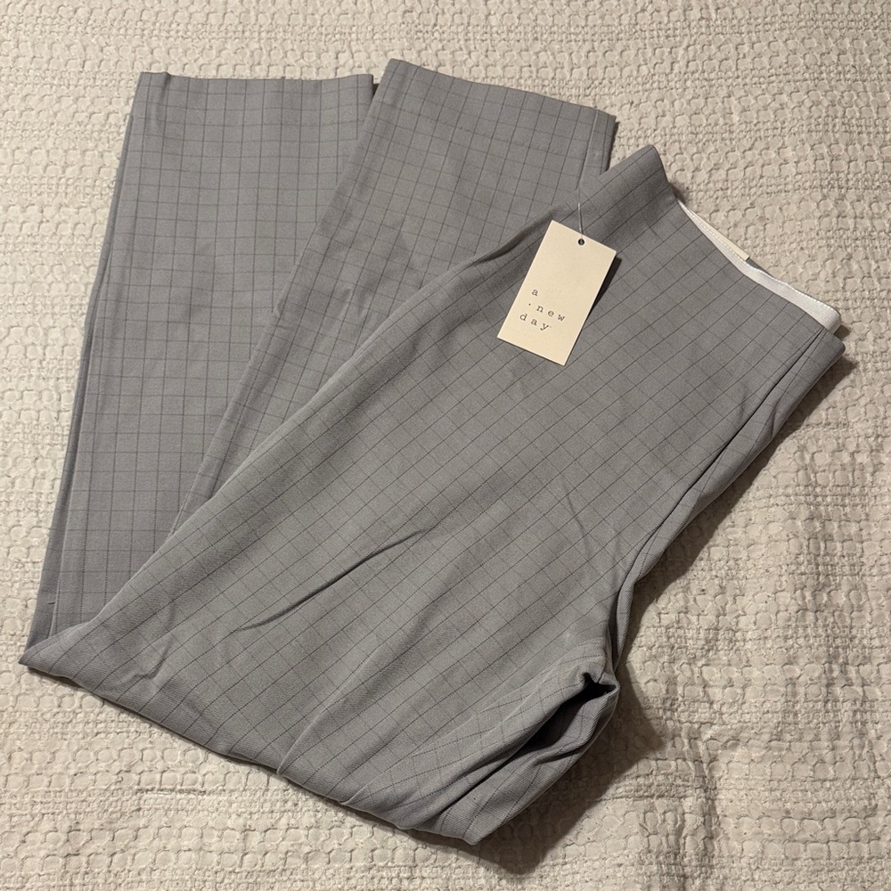 A New Day Womens gray  Stretch High-Rise Side Zip Skinny Ankle Pants 8 R